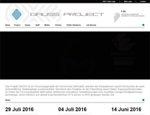 Tablet Screenshot of gauss-project.com